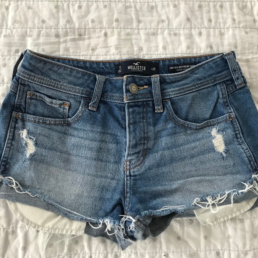 Low Rise Boyfriend Shorts